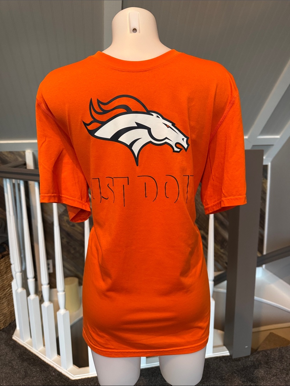 Nike Orange Denver Broncos Logo Tee